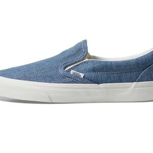 Vans Blue and White Casual Slip-On Sneakers